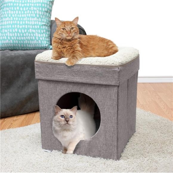 Kitty City Large Cat Bed, Stackable Cat Cube - Picture 4 of 5